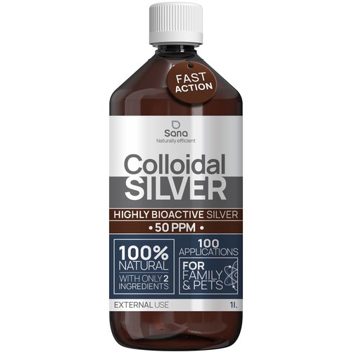 Argento colloidale puro ppm - argento, 50