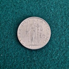 VATICANO 1953 5 LIRE  IUSTITIA