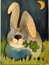 Quadro legno compensato a rilievo realizzato a mano con la tecnica del traforo