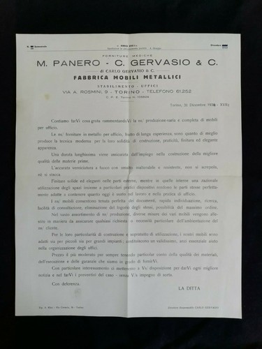 Carta intestata torino panero - carta,