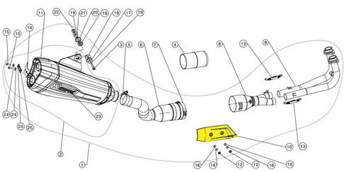 Akrapovic hsya14 paracalore - p-hsya14,