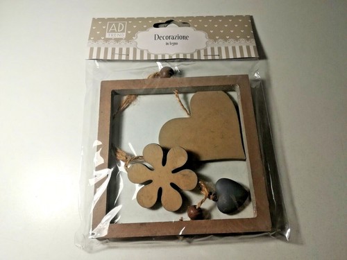 Decorazione legno cuore - in,