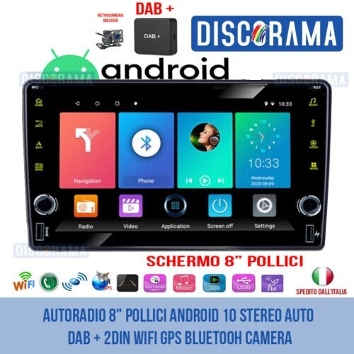 Autoradio pollici android - autoradio, 8"
