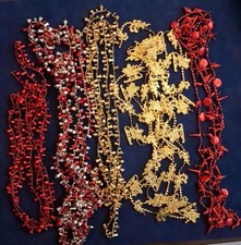 Lotto Decorazioni Natalizie Catene Ornamentali Albero Natale Vintage