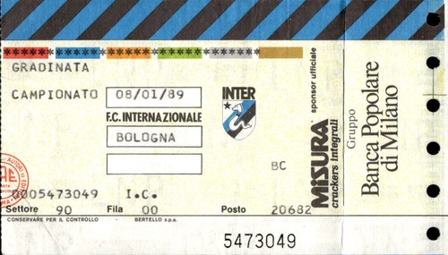 Biglietto stadio inter - biglietto,