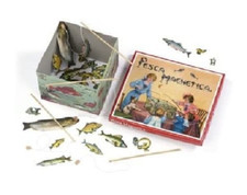 Gioco vintage della pesca - vintage,