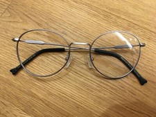 OcchialI VISTA TONDI METALLO DESIGN - METAL SILVER UNISEX  RIMANENZA DA NEGOZIO.