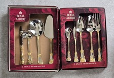 NUOVO RARO SCATOLA APERTA Royal Albert Old Country Roses 9 pezzi posate hostess set