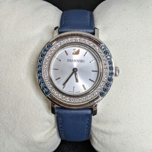 Swarovski navy blue watch - blue,