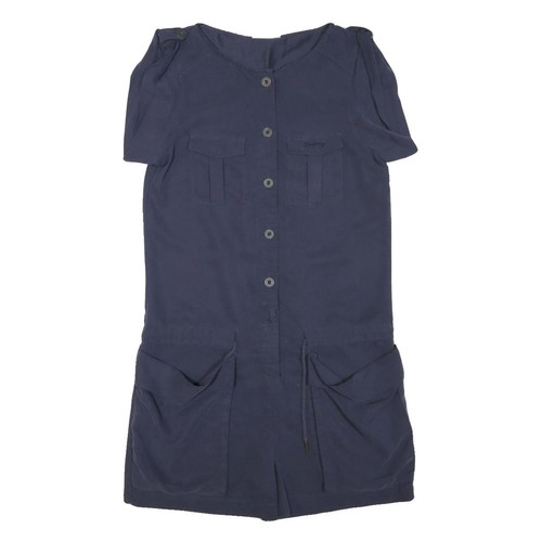 Salopette casual cotone blu - salopette,