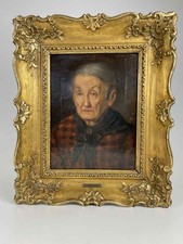 Ritratto di donna anziana olio su tela Václav Brožík (1851-1901), 28 × 20,5