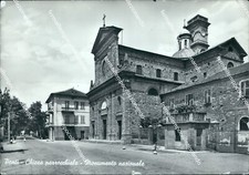 cg191 cartolina ponti chiesa parrocchiale monumento nazionale alessandria