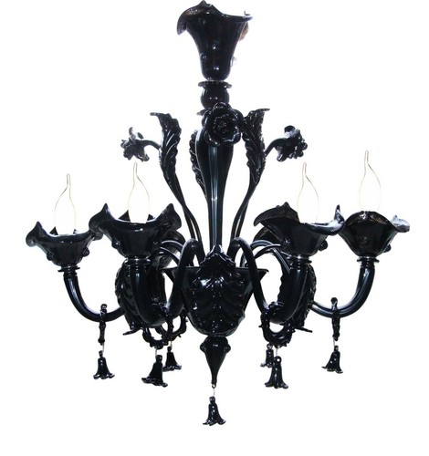 Lampadario murano moderno - , nero