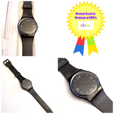 Swatch Gent Nuovo NOS After Dark GB144 1992 Vintage Orologio da polso Anni 90