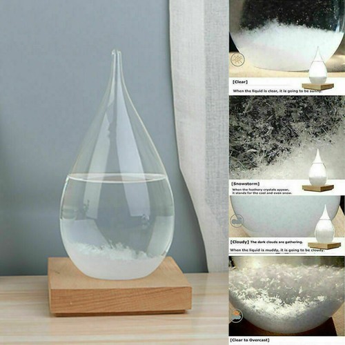 Crystal storm glass globe - crystal,
