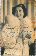 Opera Legend Soprano MAFALDA FAVERO Splendida Foto Autografo Firmato a Mano 13,5x9