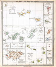 ISOLE CANARIE AZZORRE CAPO VERDE "Isole nell'Atlantico" 1836 S.D.U.K.