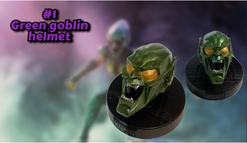 Green goblin helmet - goblin,