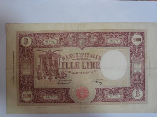 Italia 1000 lire 1948 - 1000, 14-4-1948