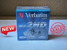 ?Verbatim DataLife MF-2HD 1,44 MB 3,5" Floppy Disk - NEW Sealed 10 Pack (87410)