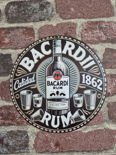 Bacardi rum retro - alu, schild