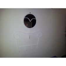 Appendiabiti con specchio da