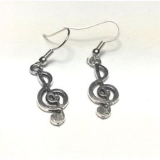 Orecchini Pendente Donna Chiave Sol Delfino Teschio Foglia Stella Harry Potter