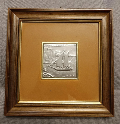 Antico quadro con placca - antico,