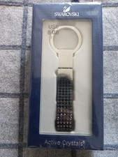 Swarovski Portachiavi 5032042 Usb 8 Gb Vilja Silver Night Active Crystals