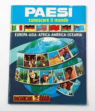 Paesi Conoscere il Mondo Album Figurine da Collezione Geografia Vuoto EDIS 1982