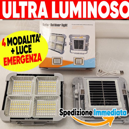 Faro 200w led - ad, autoricarica
