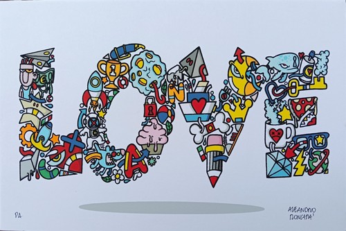 Aleandro roncarà serigrafia - -,