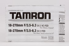 Tamron manuale istruzioni per
