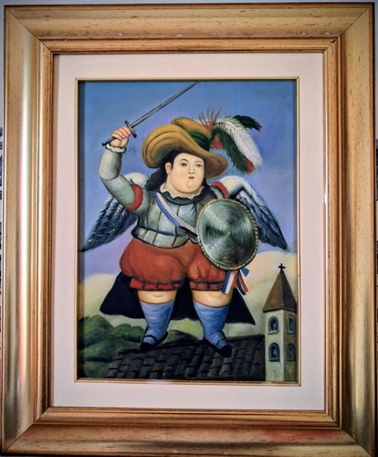 Coppia botero dipinto oleo - coppia, ad