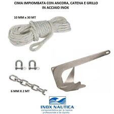 ANCORA TREFOIL BRUCE IN ACCIAIO ZINCATO PER ORMEGGIO BARCA KG 5-7,5-10-15-20