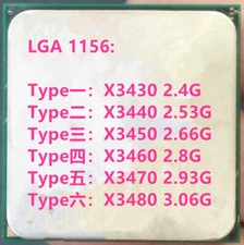 CPU Intel Xeon X3430 X3440 X3450 X3460 X3470 X 3480 LGA1156