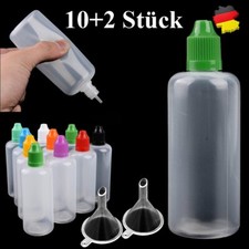 10 x flaconi liquidi 100 ml Liquid Dropper Bottle flaconi contagocce con 2 imbuti