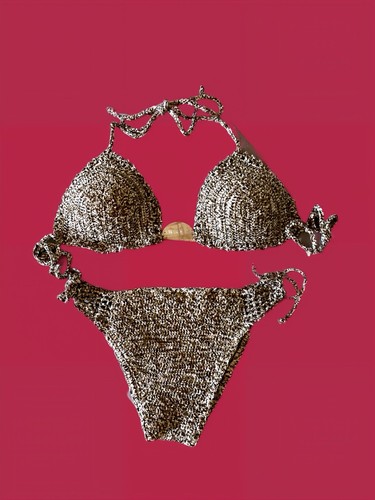 Bikini uncinetto filato - filato, in