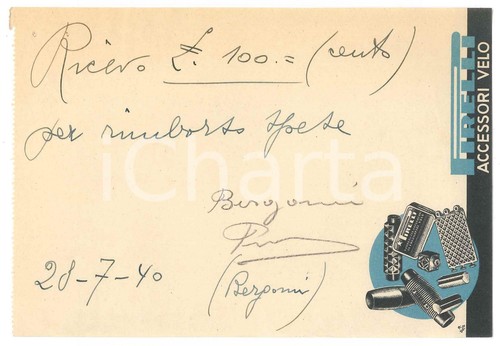 1940 ciclismo autografo primo - ciclismo,