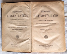 Dizionario Latino Italiano - G. E. Georges - Ed. Rosenberg & Sellier - 1891