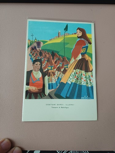 Cartolina costumi sardi - cartolina,