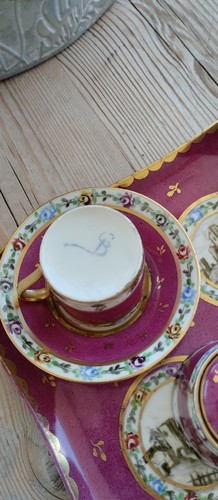 Servizio tazzine limoges con - limoges,