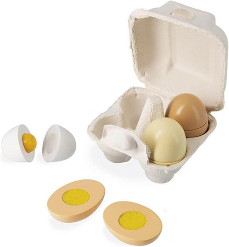 Set uova legno gioco - set,