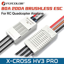 Flycolor 80A/200A ESC Brushless X-CROSS HV3 PRO 5-12S ARM 32-bit per aereo radiocomandato