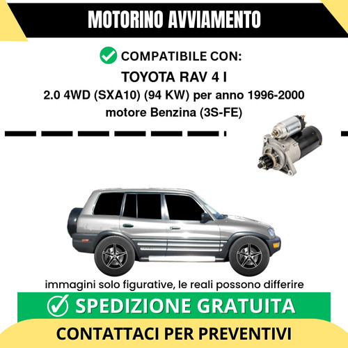 Motorino avviamento toyota - avviamento,