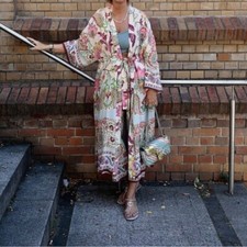 ZARA Belted Printed Open Front