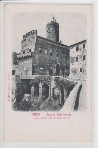 Antica cartolina nemi - antica,