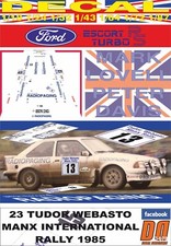 DECAL FORD ESCORT RS TURBO