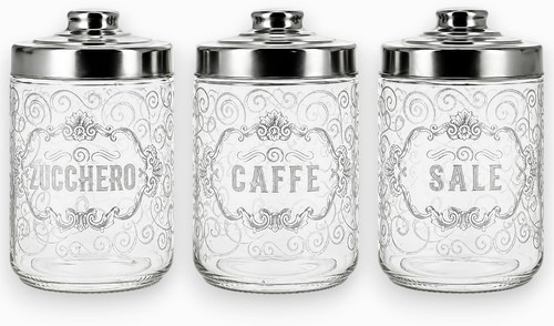 Set barattoli cucina in - set,