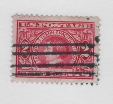 Scott # 370, 2 centesimi di carminio, Alaska Yukon, 1909, superbo, cat. $310